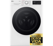 Lavadora carga frontal - LG F4WR5510A0W, Serie 550, 10 kg, 1400 rpm, 14 Programas, AI Direct Drive™, Steam™, Autodosificación, Blanco