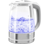 REACONDICIONADO Seminuevo Muy bueno Hervidor de agua - Cecotec Thermosense 350, 2200 W, 1.7 L, Vidrio Borosilicato, Filtro Antical