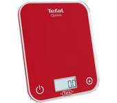 Balanza de cocina - Tefal Optiss, 5 kg, Electrónica, Función tara, Apagado Automático, Rojo