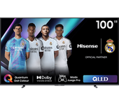 TV QLED 100" - Hisense 100E7NQ Pro, UHD 4K, Game Bar, 144Hz, Dolby Vision IQ, Atmos, Subwoofer, IA, Negro