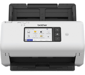 Escáner - Brother ADS4700W, 600 x ppp, 40 ppm, Wi-Fi, Hasta 80 páginas, Táctil, Negro y blanco