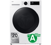 Lavadora secadora - Samsung WD90DG5G34BEEC, 9kg/5kg 1400 rpm, 13 programas, AI Ecobubble™ Clase E/A-10%, fondo reducido, Blanco