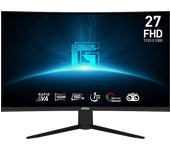 Monitor gaming - MSI G27C3F, 27" Full HD, 180 Hz, 1 ms GtG, Rapid VA, AMD FreeSync Premium