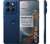 Móvil - motorola edge 60, Gibraltar Sea, 512 GB, 12 GB RAM, 6.67" pOLED, MediaTek Dimensity 7300, 5200 mAh
