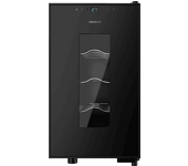 REACONDICIONADO Seminuevo Excelente Vinoteca - Cecotec Bolero GrandSommelier 820 CoolCrystal, Termoeléctrico , 8botellas, 120W, Iluminación LED, 48cm