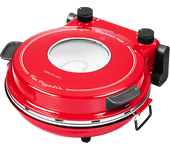 Horno eléctrico pizzas - Cecotec Fun Pizza&Co Mamma Mia Vista, Ventana, 1200 W, Doble resistencia, 420°C, Cerámica, 5 niveles, Temporizador, Red
