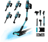 REACONDICIONADO Seminuevo Muy bueno Aspirador escoba - Cecotec Conga Rockstar 8500 Infinity ErgoWet Animal Turbo, 680 W, 250 aW, 30 kPa, 100 min