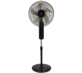 REACONDICIONADO Seminuevo Bueno Ventilador de pie - ok. OSF 406023 ES, 60 W, 3 velocidades, Mando a distancia, Temporizador, Negro