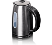 Hervidor de agua - KOENIC KWK 221723 M, 2200 W, 1.7 l, Apagado Automático, Protección Sobrecalentamiento, Plata