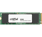 Disco duro SSD interno 1 TB - Crucial E100 PCIe Gen4 2280 NVME M.2, Velocidad de lectura 5000 MB/s, Negro