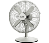 Ventilador de sobremesa - Cecotec EnergySilence 610 SteelDesk, 40 W, 3 velocidades, Oscilación, Altura ajustable, Steel