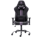 Silla gaming - Newskill Kitsune V2, Reposabrazos 2D, Hasta 136 kg, Tela Transpirable, Cojines Lumbar y Cervical, Reclinable en 180º, Morado