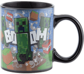 Taza - Avance Minecraft Creeper Termosensible, 300 ml, Cambia con el calor
