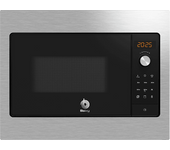 Microondas integrable - Balay 3CG5142X3, 800 W, 5 niveles, 20 l, Negro/Acero inoxidable