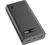 Powerbank - CellularLine FAST, 20000 mAh, 20W, USB-C, Carga rápida, Negro