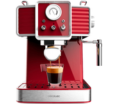 REACONDICIONADO Seminuevo Muy bueno Cafetera express - Cecotec Power Espresso 20 Tradizionale Light Red, bar, 1350 W, 1.5 l, 2 tazas, Manómetro