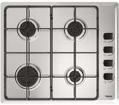 Placa de gas - Teka HLX 640, 4 zonas, Gas natural, Integrable, 58 cm, Acero inoxidable