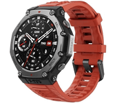 Smartwatch - Amazfit T-Rex 3, 1.5" AMOLED, Táctil, 27 días Autonomía, Silicona, Compatible iOS/Android, Lava Red