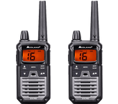 Walkie Talkie - Midland XT70 Pro, Carga Rápida, 32 canales, USB, Alcance de 12 km, Negro