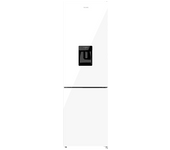 Frigorífico combi - Cecotec Bolero CoolMarket Combi 250 WD White Glass D, Capacidad litros, 180cm de alto, Inverter Plus, Total No Frost,
