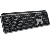 Teclado inalámbrico - Logitech MX Keys S para Mac, Bluetooth, Retroiluminación, Teclas personalizables, Multidispositivo, Accesos directos, Gris