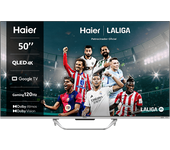 TV QLED 50" - Haier Q8 Series H50Q800UX, Smart (Google TV), HDR 4K, Direct LED, Dolby Atmos-Vision, Negro