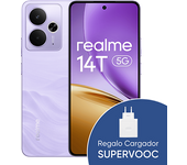 Móvil - realme 14T, Lightning Purple, 256 GB, 8 GB RAM, 6.67" AMOLED, Dimensity 6300 5G Chipset, 6000 mAh, Incluye Cargador