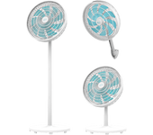Ventilador de pie - Cecotec EnergySilence 550 3in1, 60 W, 3 velocidades, 9 aspas, Oscilación 80º, Sobremesa o pared, Altura regulable, White
