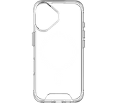 Funda móvil - ISY ISC 1118, Compatible con iPhone 16 Plus, Resistente a Golpes, Anillo Magnético Integrado, Transparente
