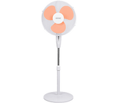 Ventilador de pie - KOENIC EU01_108556, 45W, 4 Velocidades, Oscilación, Inclinación Ajustable, Blanco