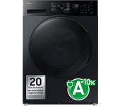 Lavadora secadora - Samsung WD11DG5B15BBEC, 11kg, 6kg, 1400 rpm, Air Wash, WiFi, Negro