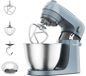 Robot de cocina - Amasador repostería Kenwood Go KZM35.000GY, 800 W, 4 l, 6 velocidades + Función Pulse, Azul Tormenta