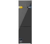 Frigorífico Combi - Cecotec Bolero CoolMarket 356 Grey Glass E, Fast Cooling y Freezing, l, grey