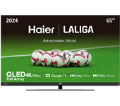 REACONDICIONADO Seminuevo Excelente TV QLED 65" - Haier S90 Series H65S900UX, Full Array, Smart (Google TV), HDR 4K, Altavoz Frontal, Dolby Atmos