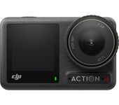 Cámara deportiva - DJI Osmo Action 4 Standard Combo, 4K, Sumergible hasta 18 m, 2 pantallas táctiles, Negro