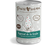 1 x 400 gr Comida Húmeda para Perros de Navidad con Pato Pera y Zarzamora Puro Menú