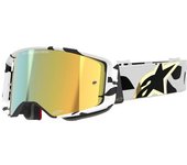 Alpinestars Supertech Corp Absolute Vision Gold Gafas de motocross - Blanco Oro (un tamaño)