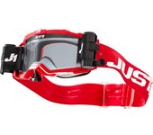 Just1 Nerve Plus Absolute Gafas de Motocross - Blanco Rojo (un tamaño)