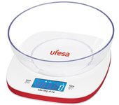 Ufesa BC1450 Rojo, Blanco Báscula electrónica de cocina