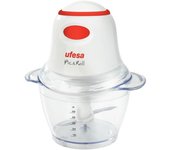 Ufesa PD5325 picadora eléctrica de alimentos 0,5 L Rojo, Transparente, Blanco