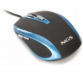 NGS Blue tick ratón mano derecha USB tipo A Óptico 1600 DPI