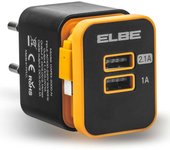 ELBE CARG-2000-N cargador de dispositivo móvil MP3, Smartphone, Tableta, Universal Negro, Naranja USB Interior