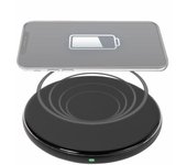 Vivanco QICHARPADVV15WBK Smartphone Negro USB Cargador inalámbrico Carga rápida Auto, Interior