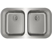 Teka BE 2C 780 Fregadero encastrado bajo encimera Rectangular Acero inoxidable