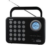 Daewoo DRP-120G radio Portátil Digital Negro, Gris