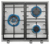 Teka EX 60 1 3G AI AL DR BUT Acero inoxidable Integrado Encimera de gas 3 zona(s)
