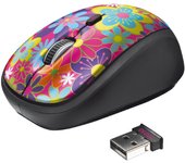 Trust Yvi ratón Oficina Ambidextro RF inalámbrico Óptico 1600 DPI