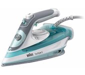 Braun TexStyle 3 SI 5017 GR Plancha a vapor Suela de cerámica 2700 W Gris, Turquesa, Blanco