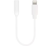 Vivanco ACAVVLIGHTN35 01W cable de teléfono móvil Blanco 0,1 m 3,5mm Lightning