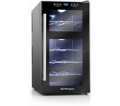 Orbegozo VT 1810 enfriador de vino Nevera de vino termoeléctrico Independiente Negro 18 botella(s)